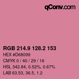 Color code: RGB 214.9 128.2 153 | qconv.com