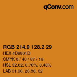 Color code: RGB 214.9 128.2 29 | qconv.com