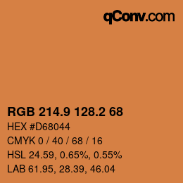Color code: RGB 214.9 128.2 68 | qconv.com