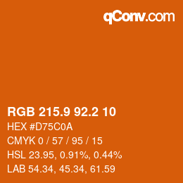 Color code: RGB 215.9 92.2 10 | qconv.com