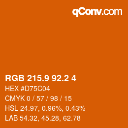 Color code: RGB 215.9 92.2 4 | qconv.com