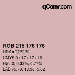 Color code: RGB 215 178 178 | qconv.com