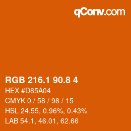 Color code: RGB 216.1 90.8 4 | qconv.com