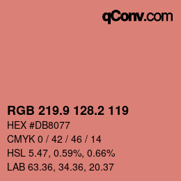 Color code: RGB 219.9 128.2 119 | qconv.com