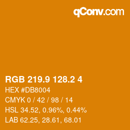 Color code: RGB 219.9 128.2 4 | qconv.com
