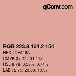 Color code: RGB 223.9 164.2 154 | qconv.com