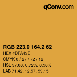Color code: RGB 223.9 164.2 62 | qconv.com