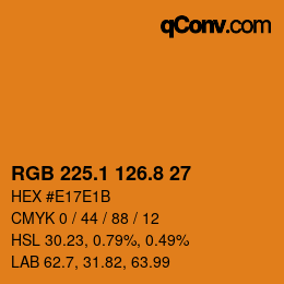 Color code: RGB 225.1 126.8 27 | qconv.com
