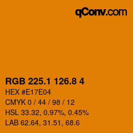 Color code: RGB 225.1 126.8 4 | qconv.com