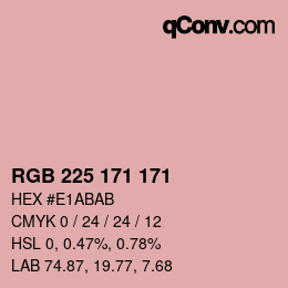 Color code: RGB 225 171 171 | qconv.com