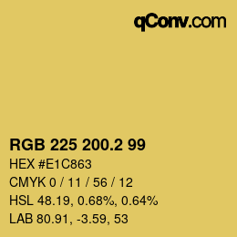 カラーコード: RGB 225 200.2 99 | qconv.com