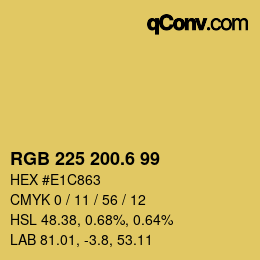 カラーコード: RGB 225 200.6 99 | qconv.com
