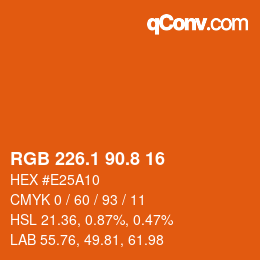 Farbcode: RGB 226.1 90.8 16 | qconv.com