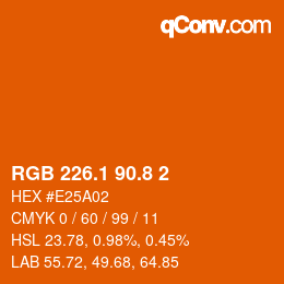 Color code: RGB 226.1 90.8 2 | qconv.com