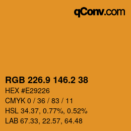 Color code: RGB 226.9 146.2 38 | qconv.com
