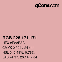 Color code: RGB 226 171 171 | qconv.com