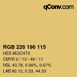 Código de color: RGB 226 196 115 | qconv.com