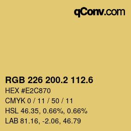 カラーコード: RGB 226 200.2 112.6 | qconv.com