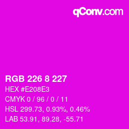 Color code: RGB 226 8 227 | qconv.com