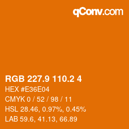 Color code: RGB 227.9 110.2 4 | qconv.com
