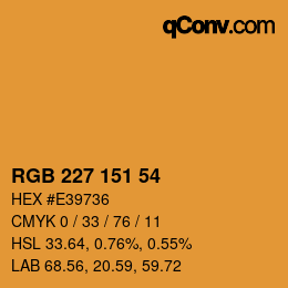 Código de color: RGB 227 151 54 | qconv.com