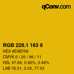 カラーコード: RGB 228.1 183 9 | qconv.com