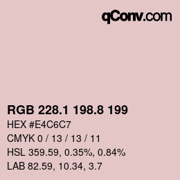 Code couleur: RGB 228.1 198.8 199 | qconv.com