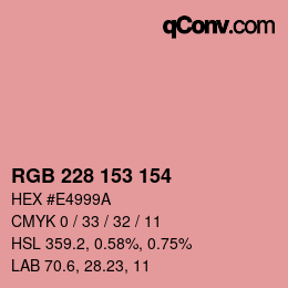 Color code: RGB 228 153 154 | qconv.com