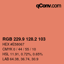 Color code: RGB 229.9 128.2 103 | qconv.com