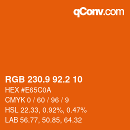 Color code: RGB 230.9 92.2 10 | qconv.com