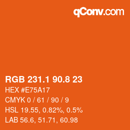 Color code: RGB 231.1 90.8 23 | qconv.com