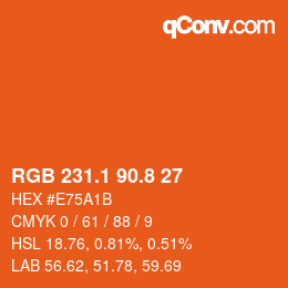 Color code: RGB 231.1 90.8 27 | qconv.com