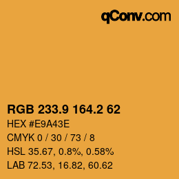 Color code: RGB 233.9 164.2 62 | qconv.com