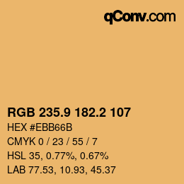 Color code: RGB 235.9 182.2 107 | qconv.com