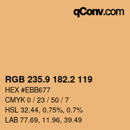 Color code: RGB 235.9 182.2 119 | qconv.com