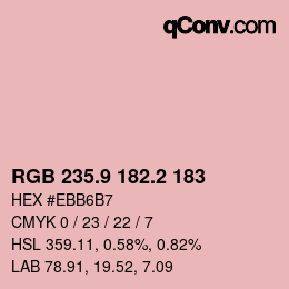 Farbcode: RGB 235.9 182.2 183 | qconv.com