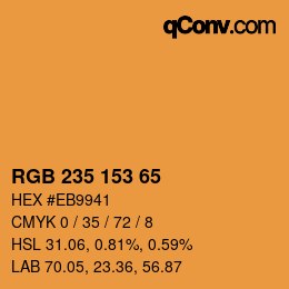 Farbcode: RGB 235 153 65 | qconv.com