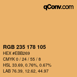 Farbcode: RGB 235 178 105 | qconv.com