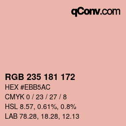 Farbcode: RGB 235 181 172 | qconv.com