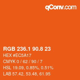 Color code: RGB 236.1 90.8 23 | qconv.com