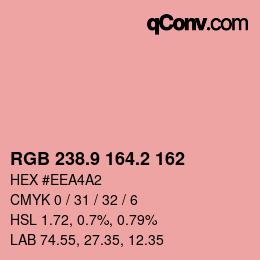 Color code: RGB 238.9 164.2 162 | qconv.com