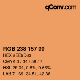 Farbcode: RGB 238 157 99 | qconv.com