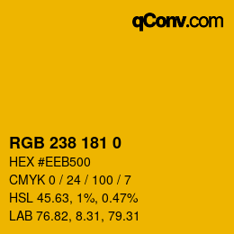 Color code: RGB 238 181 0 | qconv.com