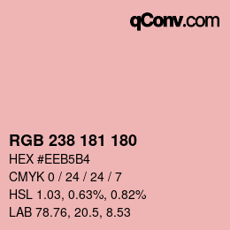 Color code: RGB 238 181 180 | qconv.com