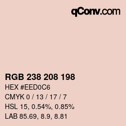 Farbcode: RGB 238 208 198 | qconv.com