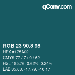 カラーコード: RGB 23 90.8 98 | qconv.com