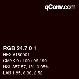 カラーコード: RGB 24.7 0 1 | qconv.com