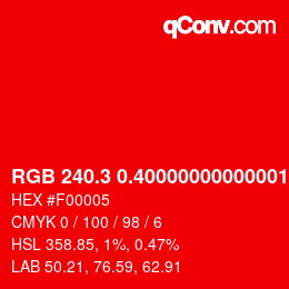 カラーコード: RGB 240.3 0.40000000000001 5 | qconv.com