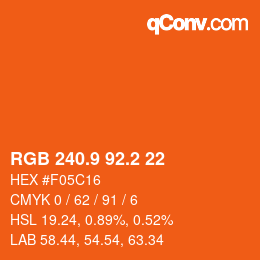 Color code: RGB 240.9 92.2 22 | qconv.com