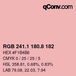 Farbcode: RGB 241.1 180.8 182 | qconv.com